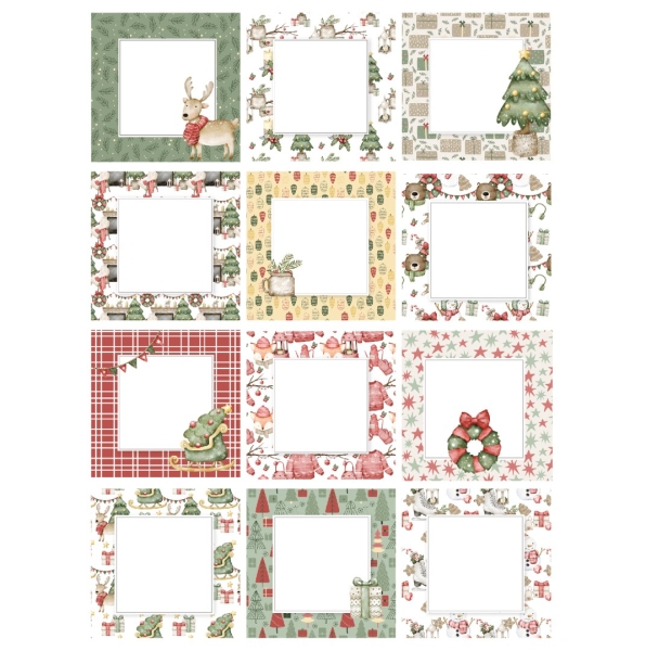 Friends At Christmas, Frames & Inserts Pad 6x6 - The Paper Boutique