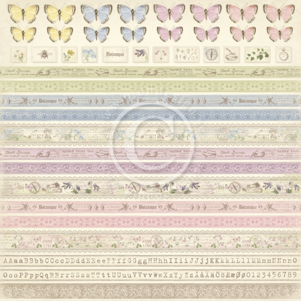 Linnaeus Botanical Journal, Borders, Designpapier - Pion Design