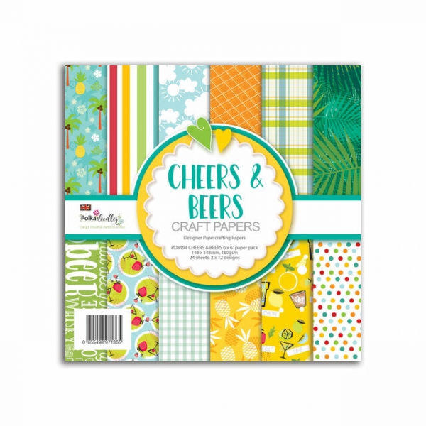 Cheers & Beers 6x6 Paperpad - Polkadoodles