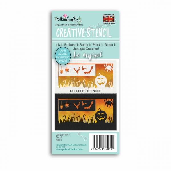 Lying In Wait, Schablone - Polkadoodles