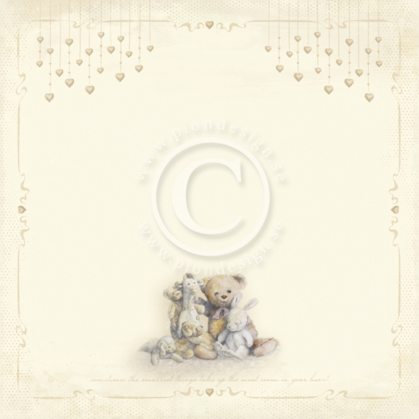 Theodore and Bella, Time to Cuddle, Designpapier - Pion Design