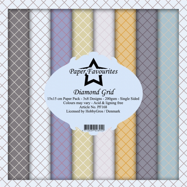 Diamond Grid 6x6 Paperpack - Dixi Craft