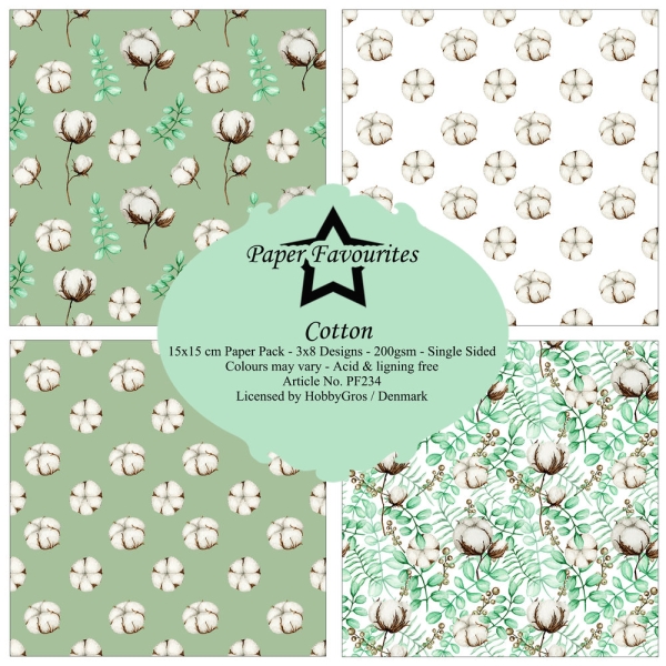 Cotton 6x6 Paperpack - Paper Favourites