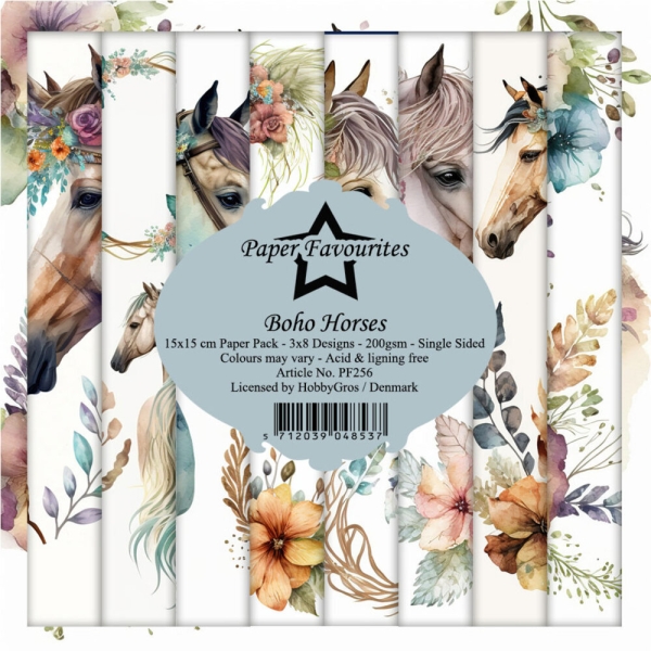Boho Horses 6x6 Paperpack - Paper Favourites