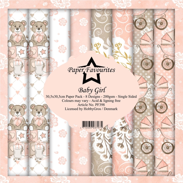 Baby Girl 12x12 Paperpack - Paper Favourites