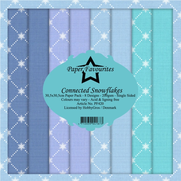 Connected Snowflakes 12x12 Paperpack - Paper Favourites