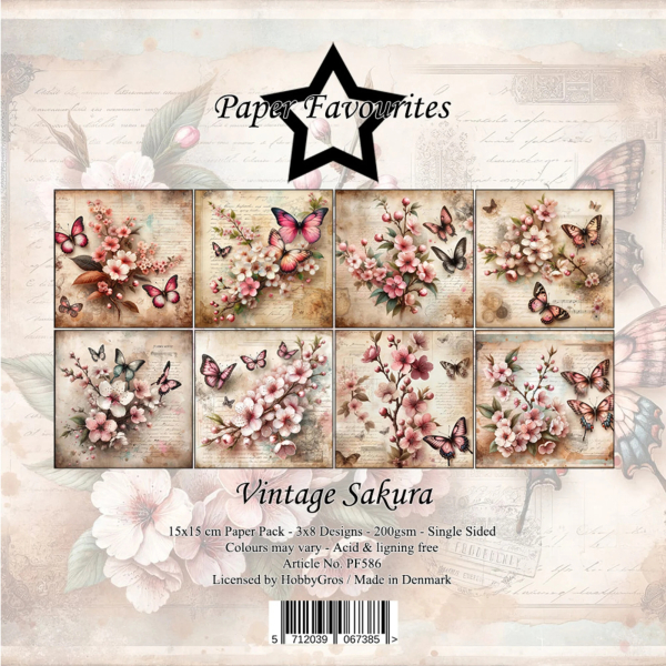 Vintage Sakura 6x6 Paperpack - Paper Favourites