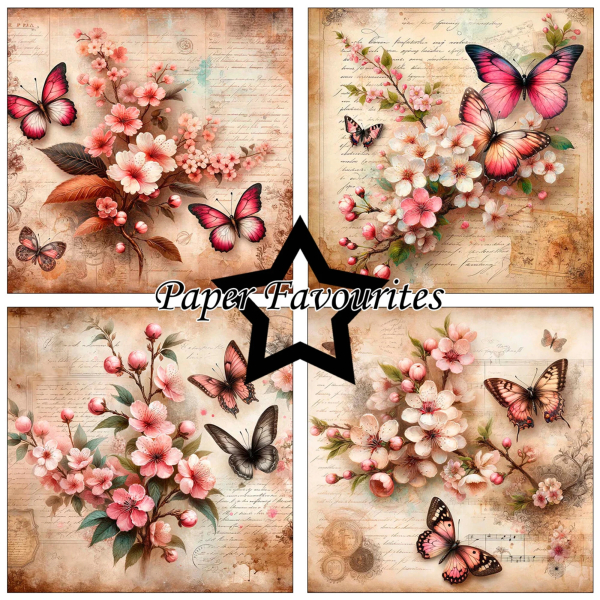 Vintage Sakura 6x6 Paperpack - Paper Favourites