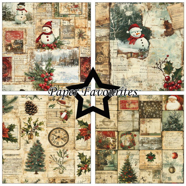 Christmas Collage 12x12 Paperpack - Paper Favourites