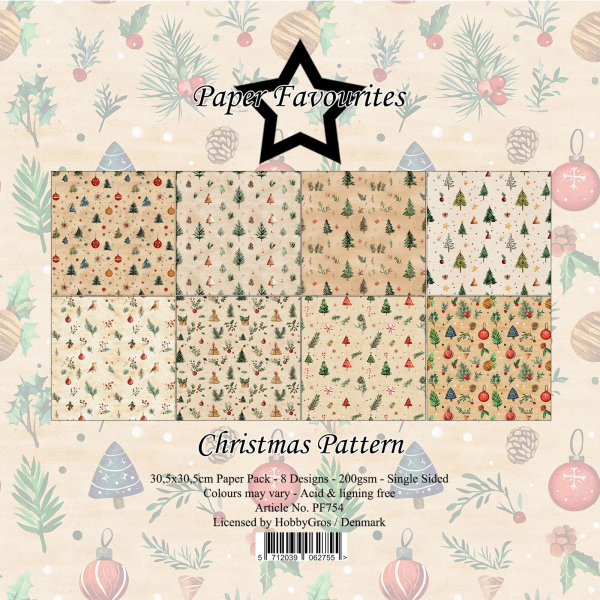 Christmas Pattern 12x12 Paperpack - Paper Favourites
