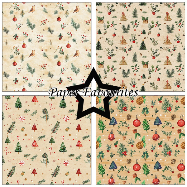 Christmas Pattern 12x12 Paperpack - Paper Favourites