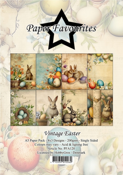 Vintage Easter A5 Paperpack - Paper Favourites