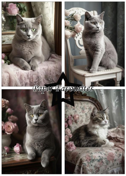Shabby Cats A5 Paperpack - Paper Favourites