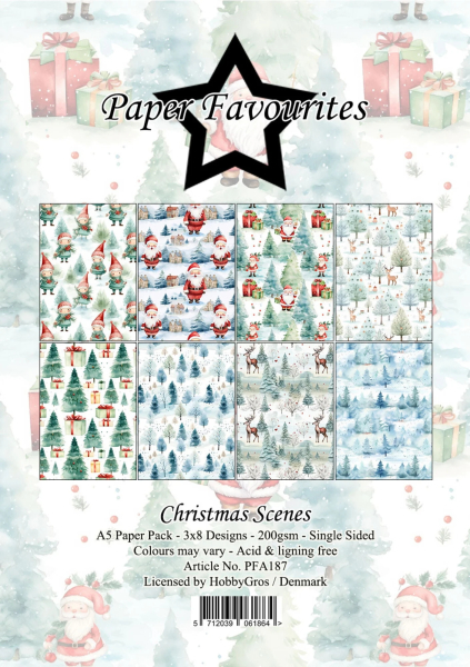 Christmas Scenes A5 Paperpack - Paper Favourites