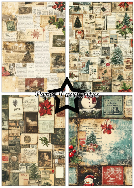 Christmas Collage A5 Paperpack - Paper Favourites