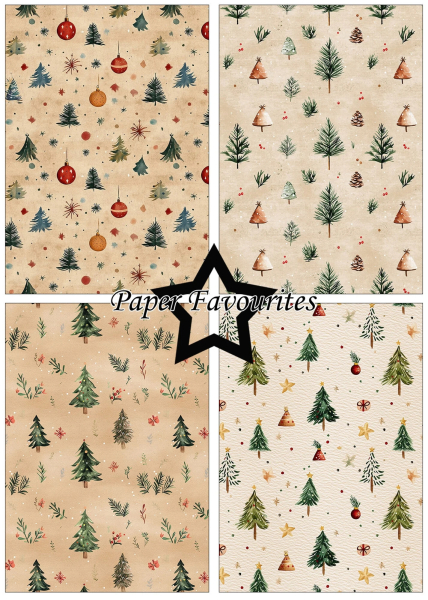 Christmas Pattern A5 Paperpack - Paper Favourites