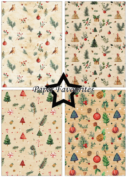 Christmas Pattern A5 Paperpack - Paper Favourites