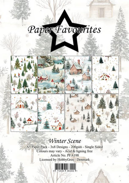 Winter Scene A5 Paperpack - Paper Favourites