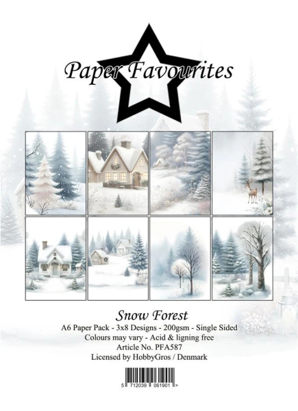 Snow Forest A6 Paperpack - Paper Favourites