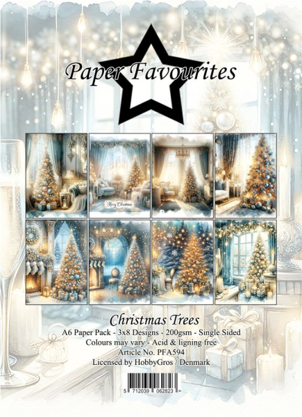 Christmas Trees A6 Paperpack - Paper Favourites