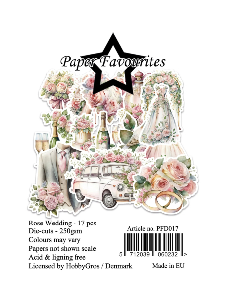 Rose Wedding, Die-Cuts - Paper Favourites