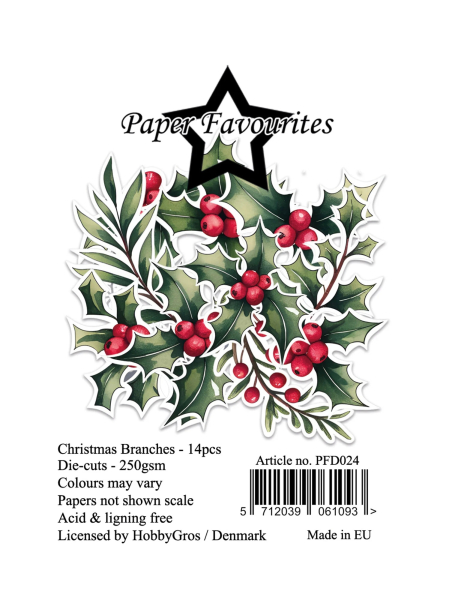 Christmas Branches, Die-Cuts - Paper Favourites