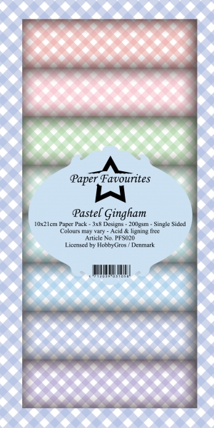 Pastel Gingham Slim Paperpack - Paper Favourites