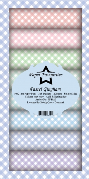 Pastel Gingham Slim Paperpack - Paper Favourites