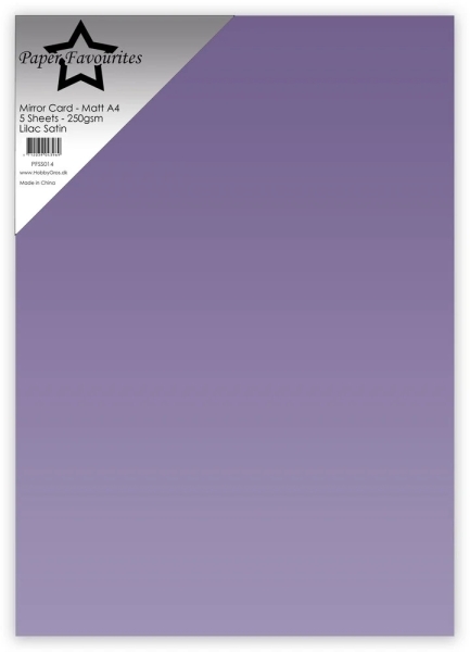Mirror Card Matt, Lilac Satin - Paper Favourites
