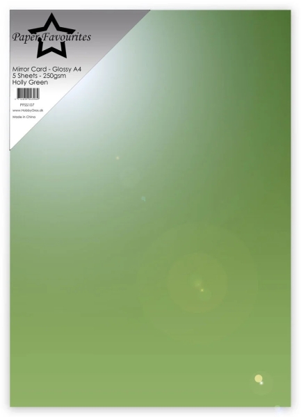 Mirror Card Glossy, Holly Green - Paper Favourites