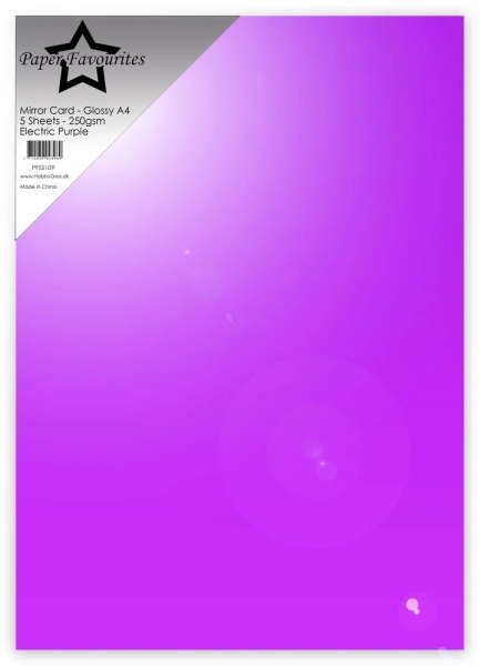 Mirror Card Matt, Electric Purple - Paper Favourites