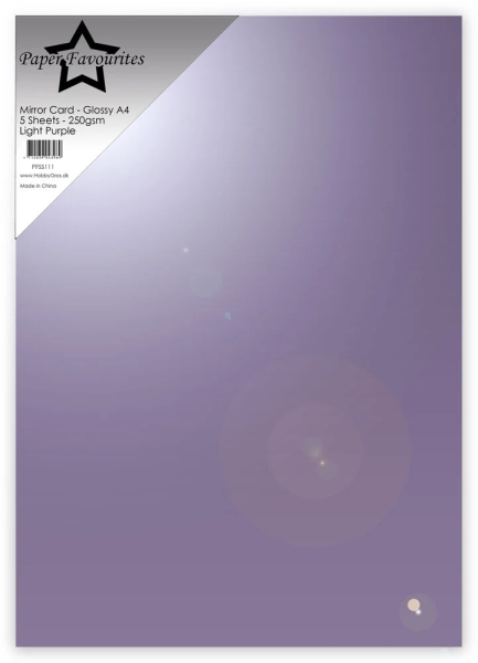 Mirror Card Glossy, Light Purple - Paper Favourites