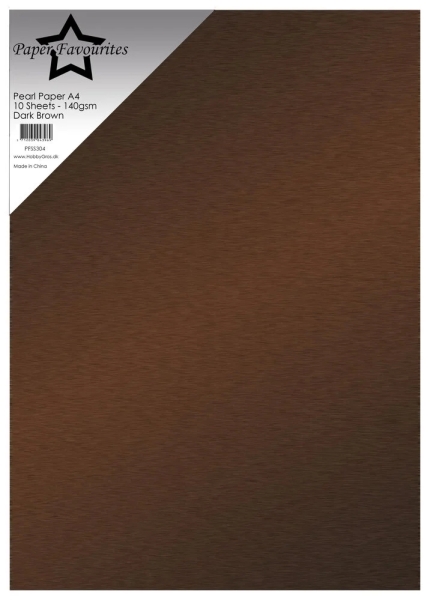 Pearl Paper Dark Brown, A4 - Paper Favourites