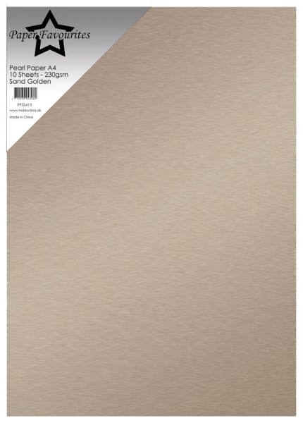 Pearl Paper Sand Golden, A4 - Paper Favourites