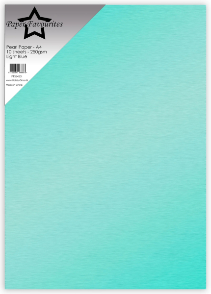 Pearl Paper Light Blue, A4 - Paper Favourites
