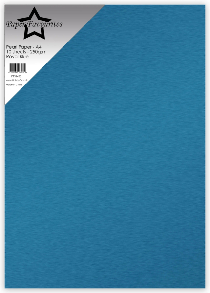 Pearl Paper Royal Blue, A4 - Paper Favourites