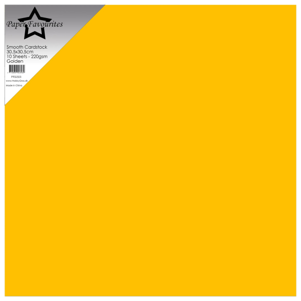 Golden, Smooth Cardstock - Paper Favourites
