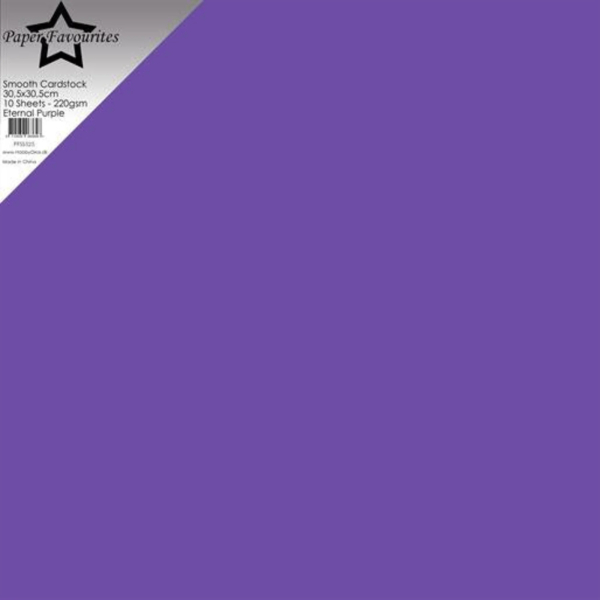 Eternal Purple, Smooth Cardstock - Paper Favourites