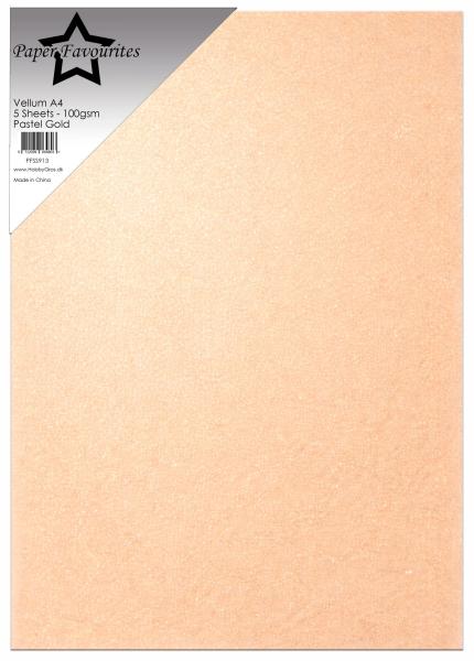 Vellum Pastel Gold, A4 - Paper Favourites