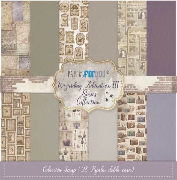 Wizarding Adventure III Midi Basic Collection 8x8 - Papers For You