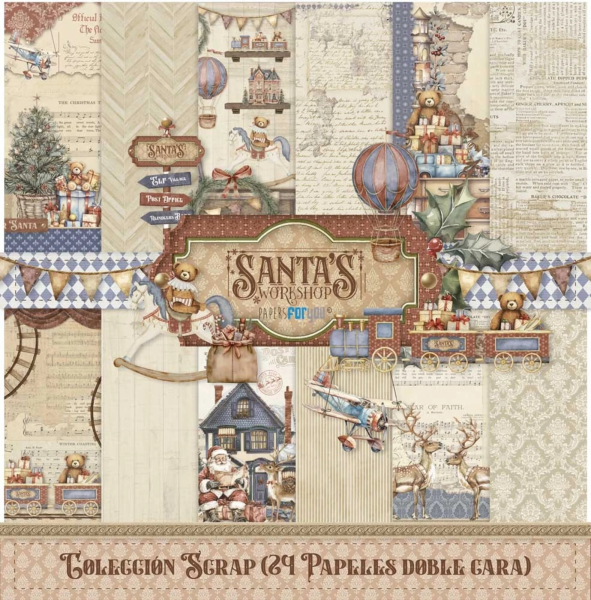 Santa's Workshop Collection 8x8 - Papers For You