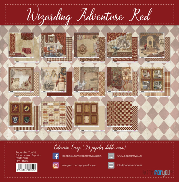 Wizarding Adventure Red Collection 8x8 - Papers For You