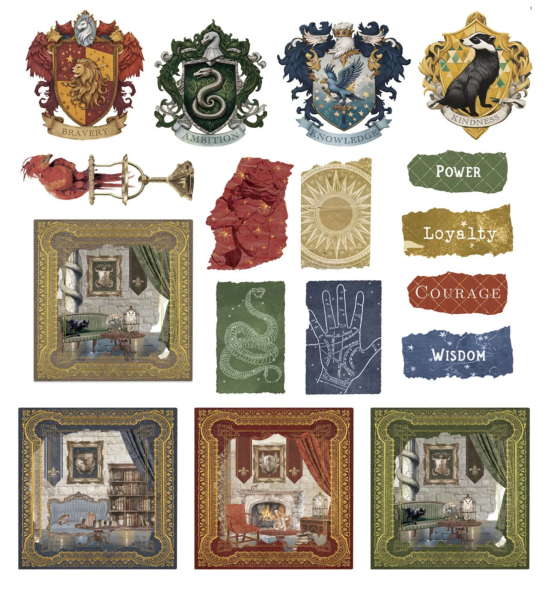 Wizarding Adventure Houses Collection, Die Cuts - Papers For You