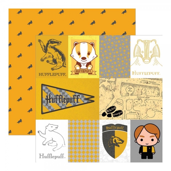 Harry Potter, Hufflepuff, Designpapier - Paper House