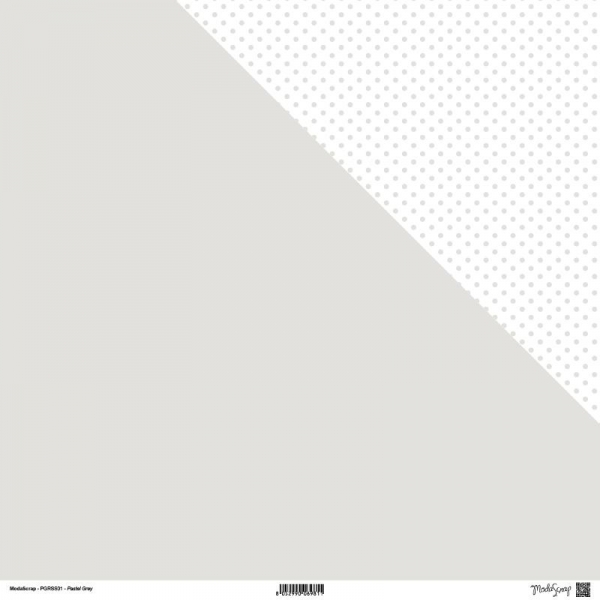 Pastel Grey, Designpapier - ModaScrap