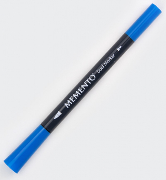 Memento Dual Tip Marker Bahama Blue