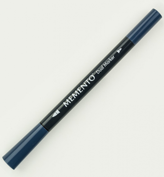 Memento Dual Tip Marker Nautical Blue