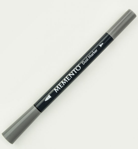 Memento Dual Tip Marker Gray Flannel