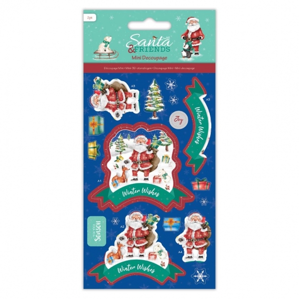 Santa & Friends, Mini Decoupage - Papermania