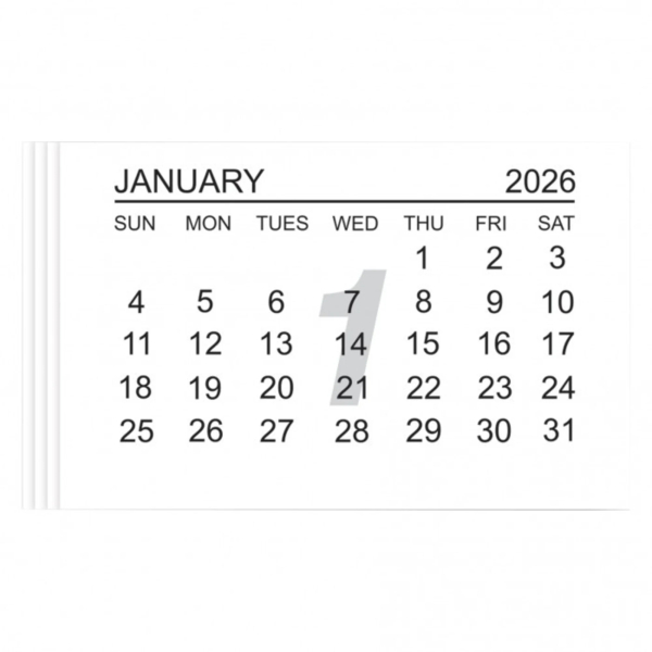 Calender Tabs 2026, 10 Stück - Papermania